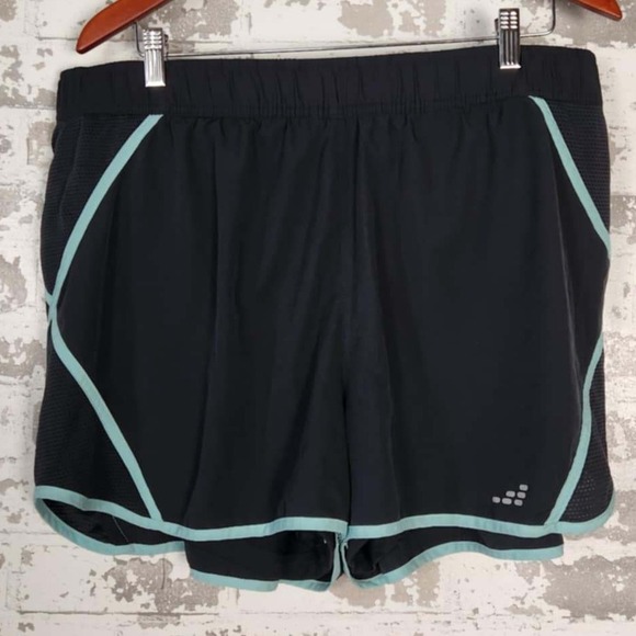 BCG Running Shorts Womens 1X‎ Black Athletic Activewear Lined Band Lightweight - Picture 2 of 12